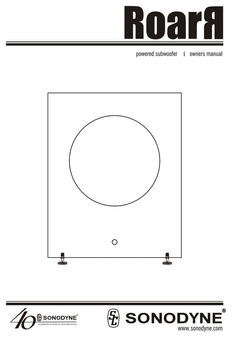 Sonodyne Roarr 108 owner's manual