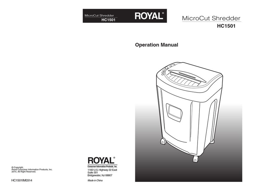 Royal HC1501 User manual