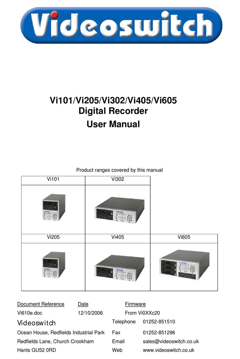 Videoswitch Vi101 User manual