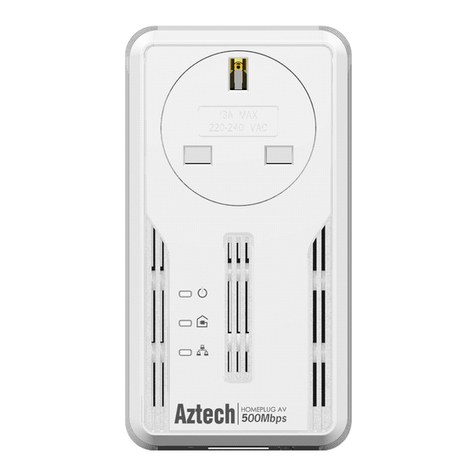 Aztech 500Mbps HomePlug AV User manual