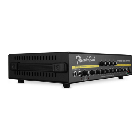 Thunderfunk Bass Amplifiers User manual