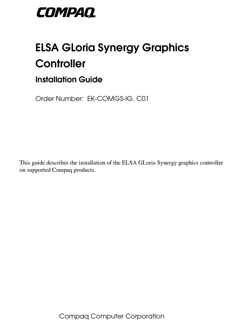 Compaq ELSA GLoria Synergy installation guide