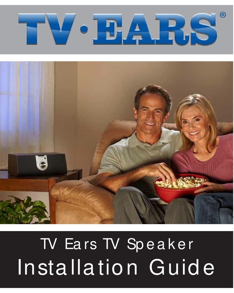 TV Ears TV Speaker installation guide