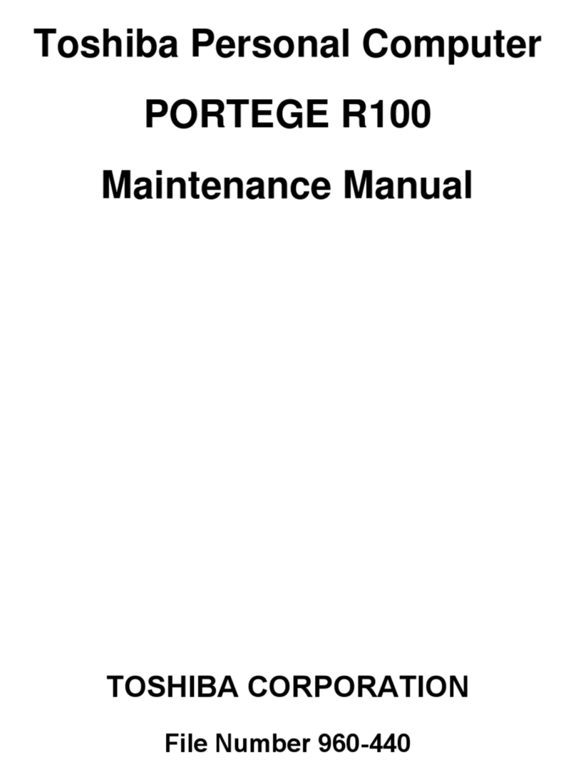 Toshiba Portege R100 user manual