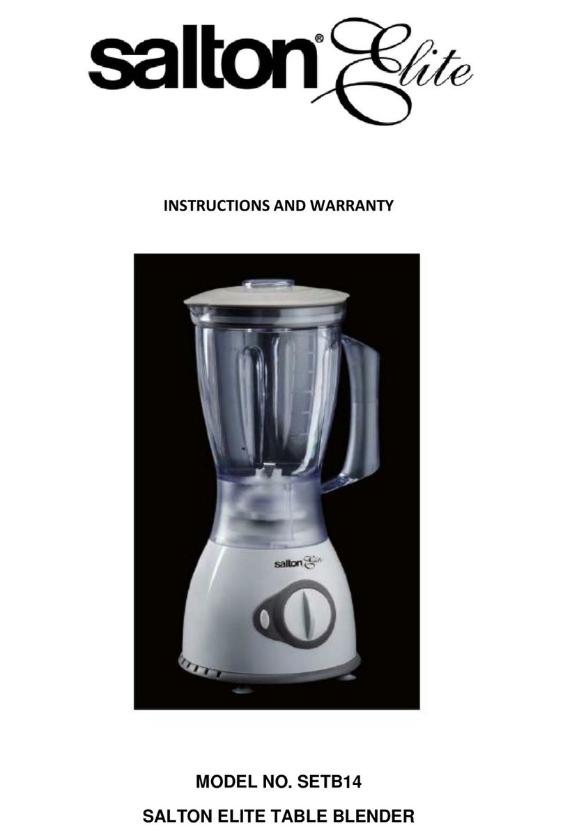 Salton elite SETB14 Installation guide