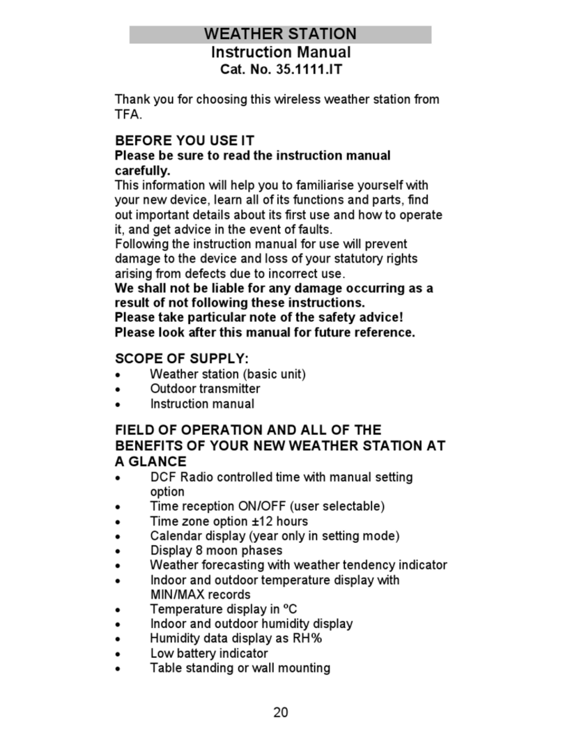 TFA Xeno User manual