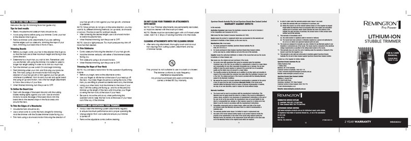 Remington MB4040AU User manual