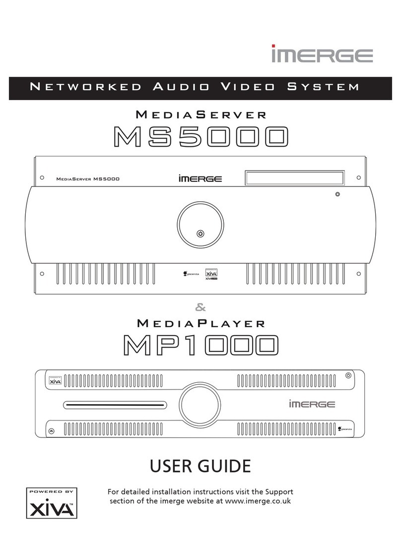 Imerge MediaPlayer MP1000 user guide