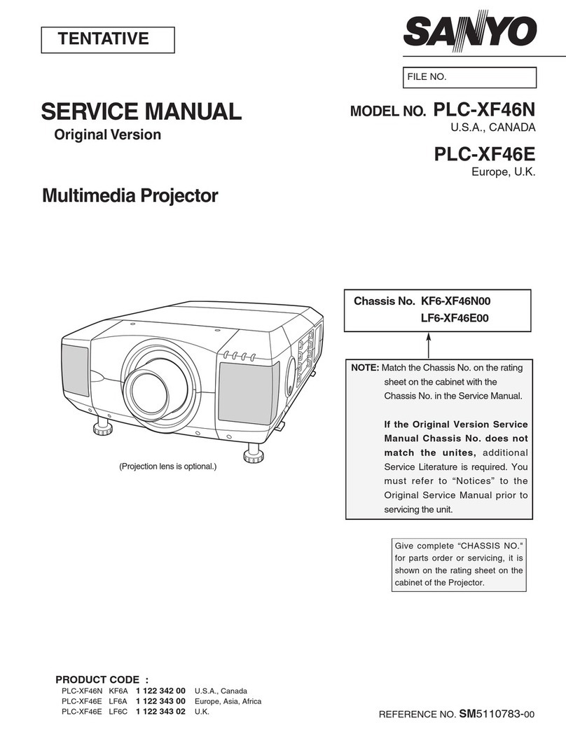 Sanyo PLC-XF46N User manual