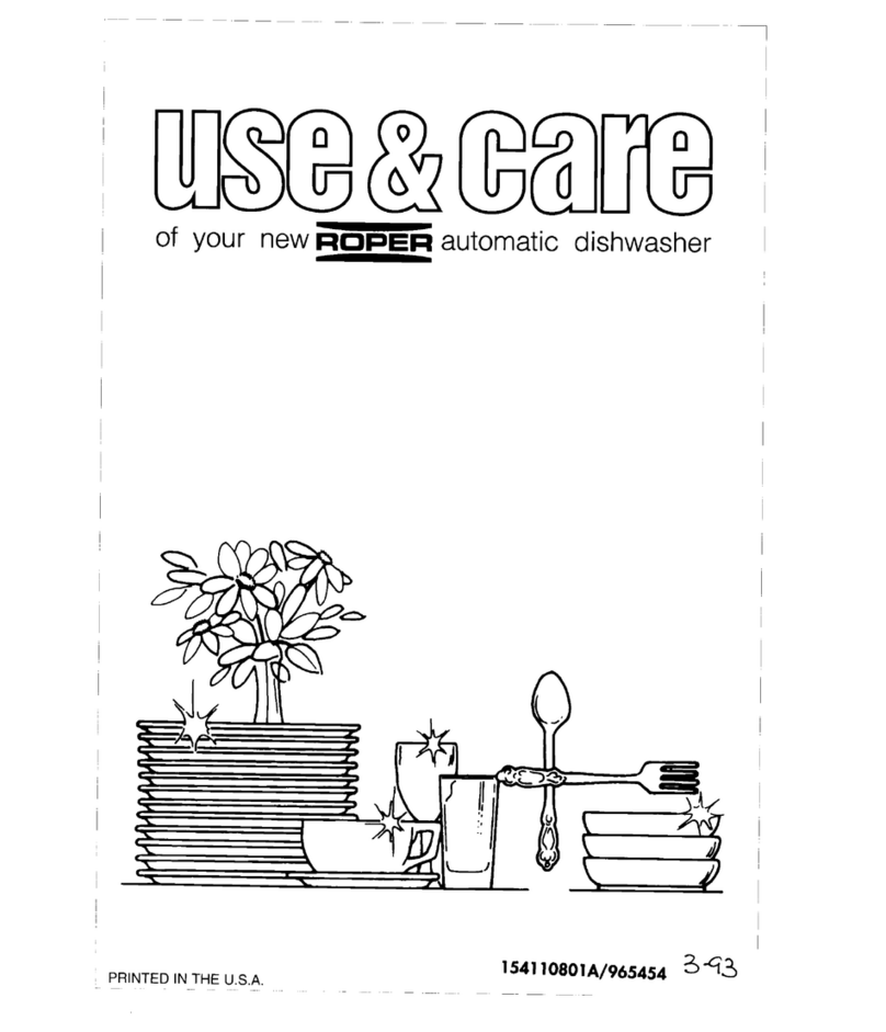 Roper Automatic Dishwasher User manual