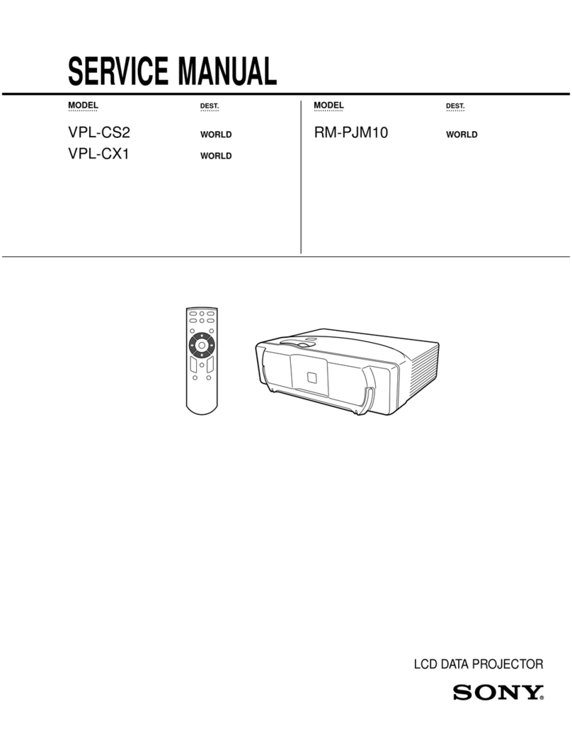 Sony VPL-CS2 Service manual