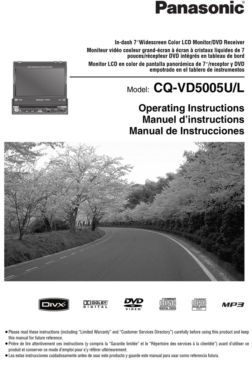 Panasonic CQ-VD5005U operating instructions