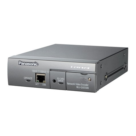 Panasonic WJ-GXE500E installation guide