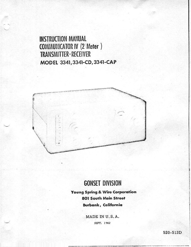 Gonset 3341 instruction manual