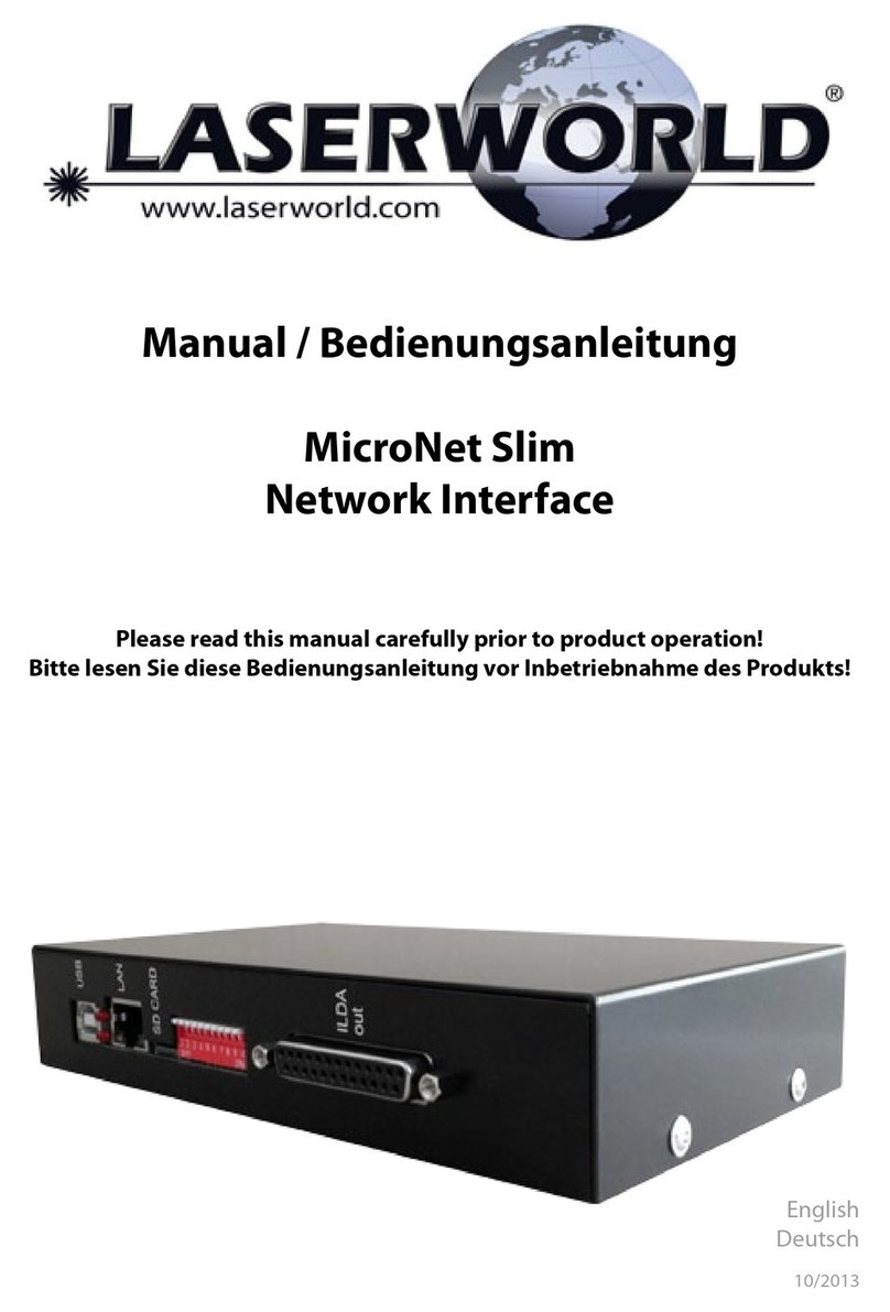 Laserworld MicroNet Slim manual