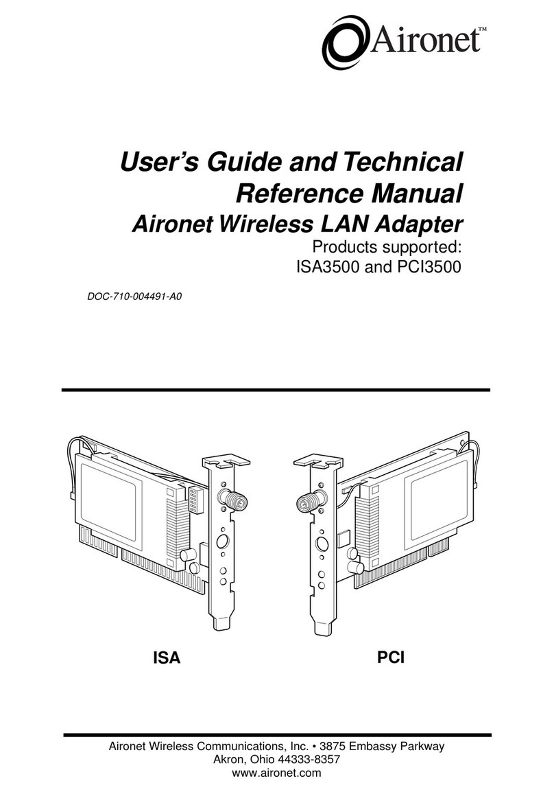 Aironet ISA3500 User's guide and technical reference manual