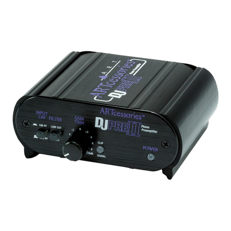 Art DJ PRE II User manual