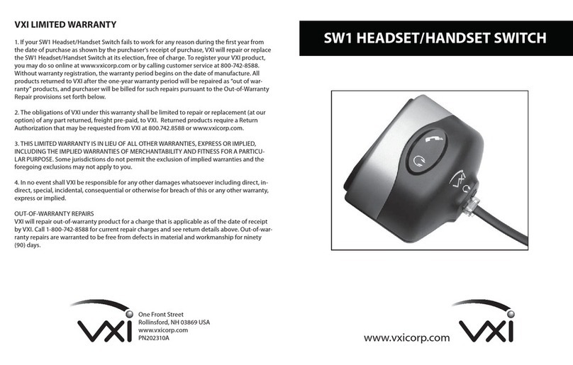VXI SW1 user manual