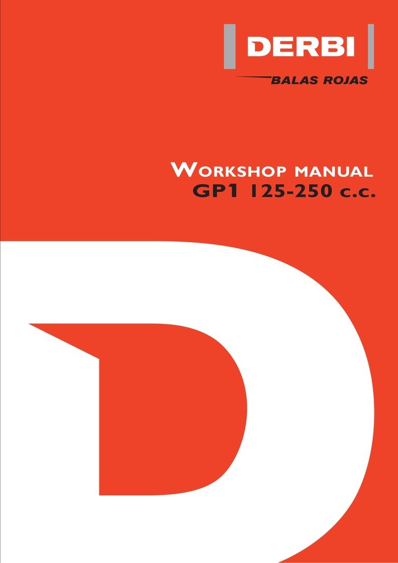 Derbi GP1 125-250 c.c. Workshop manual