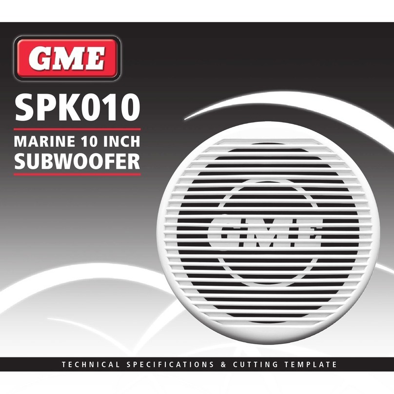 GME SPK010 Technical specifications & cutting template