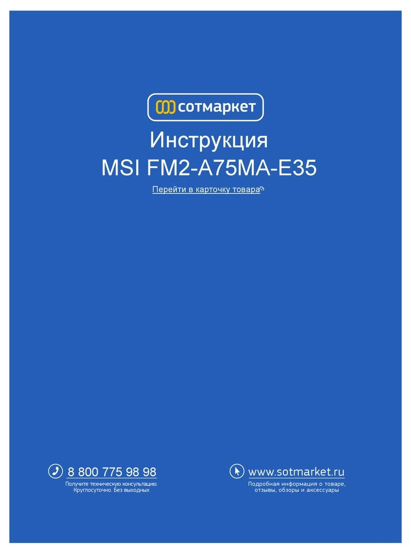 MSI FM2-A55M-E35 series User manual