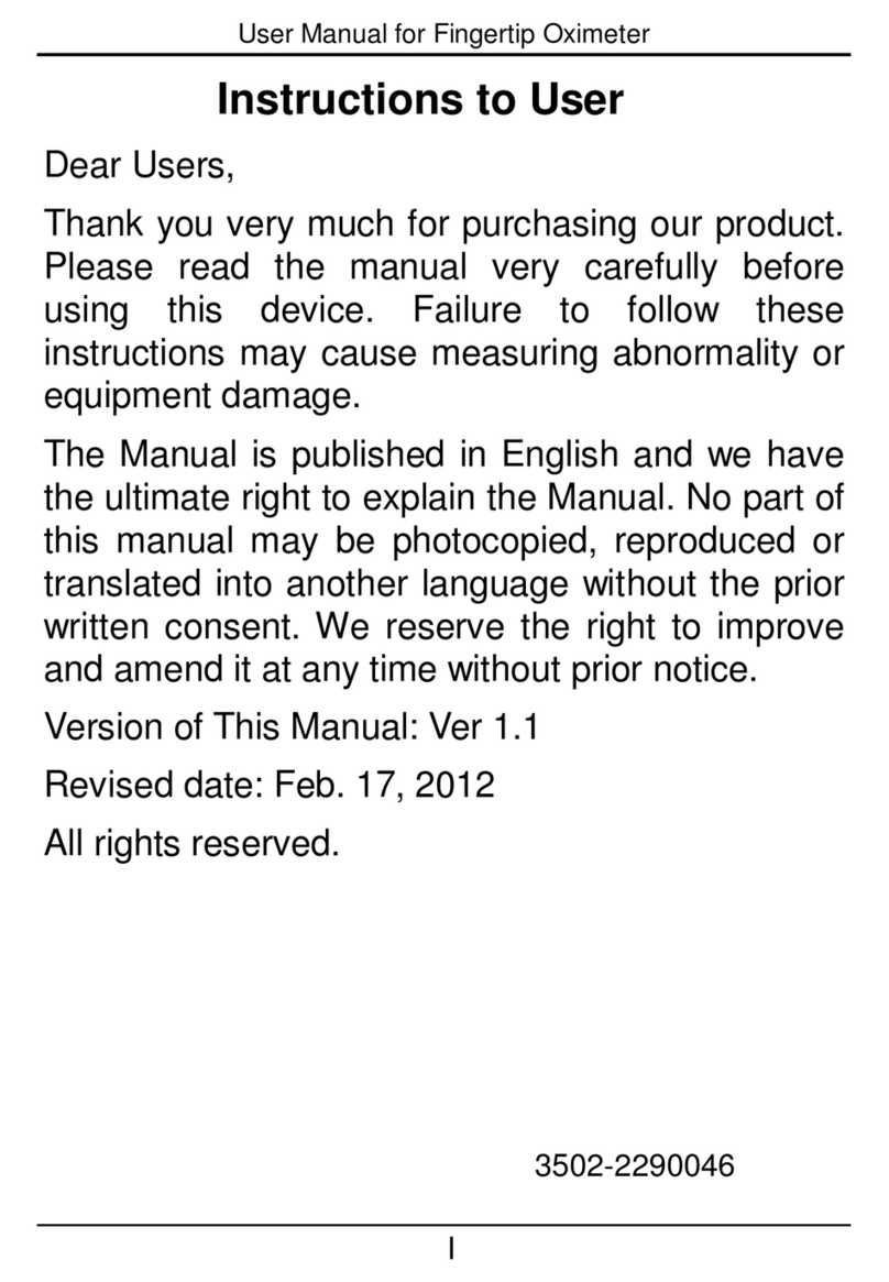 Delton Fingertip Oximeter user manual