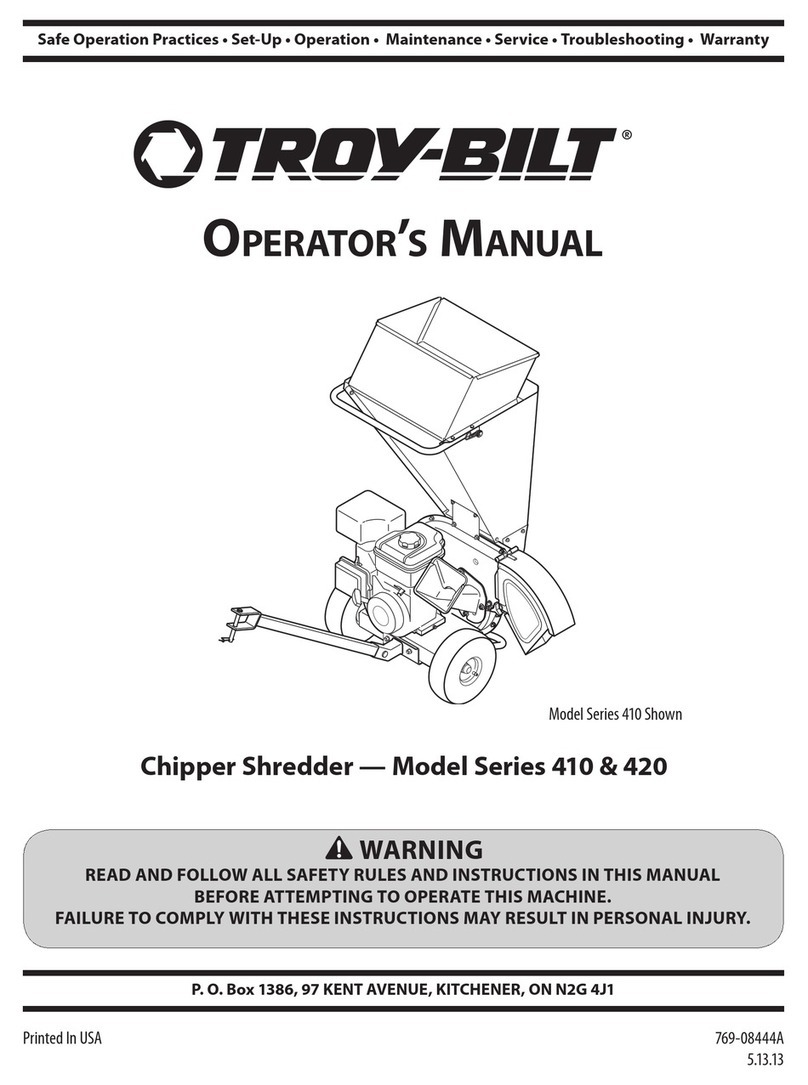 Troy-Bilt 410 Series Operator's manual
