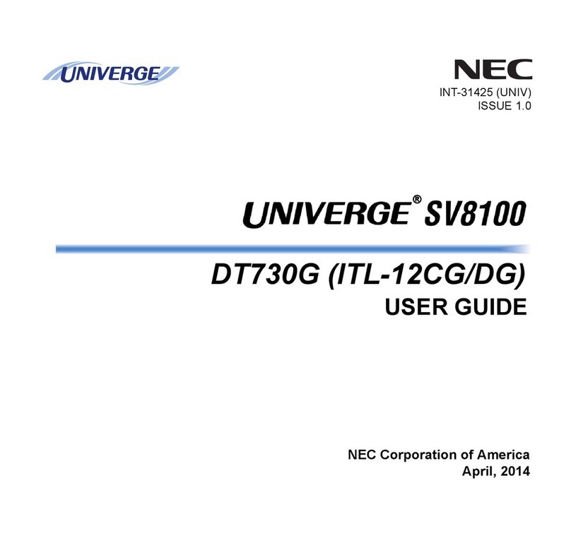 NEC DT730G (CG): ITL-12CG-3 User manual