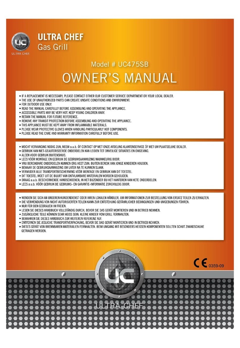 Ultra chef UC475SB owner's manual