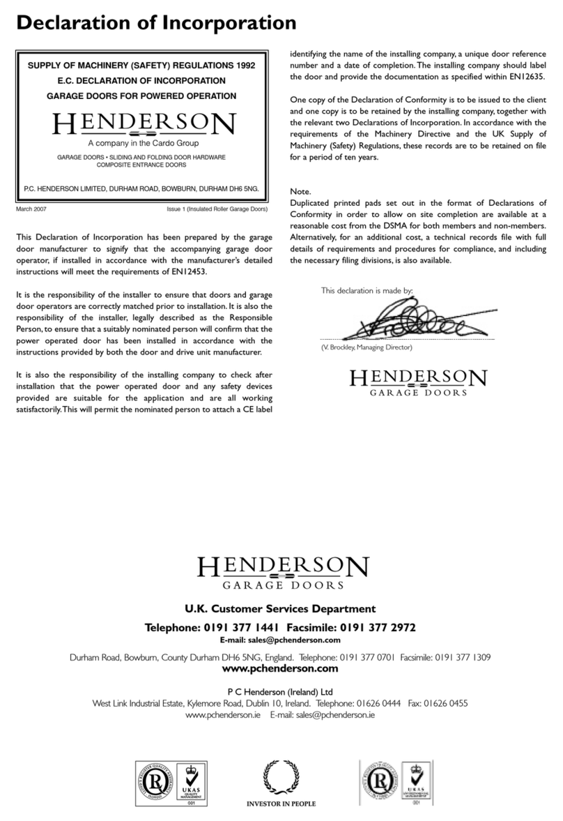 Henderson Insulated Roller installation instructions