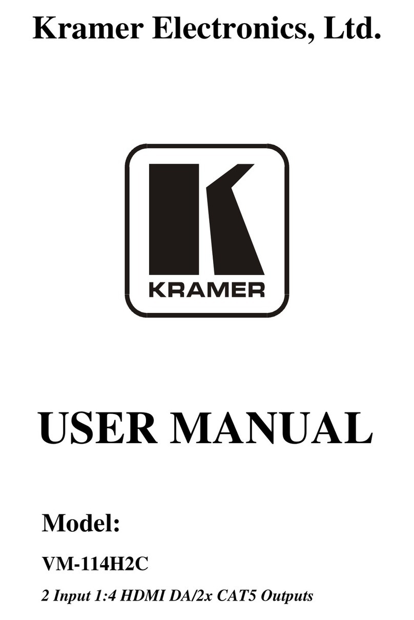 Kramer VM-114H2C User manual