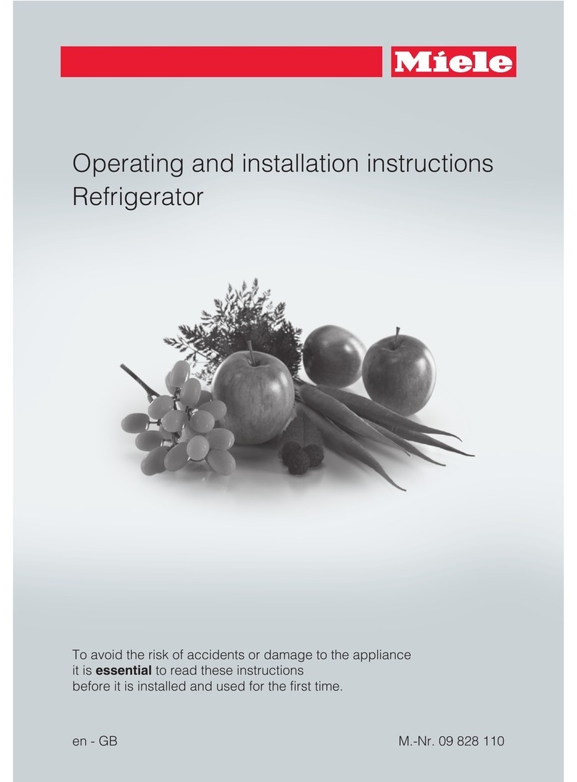 Miele K 9122 Ui User manual