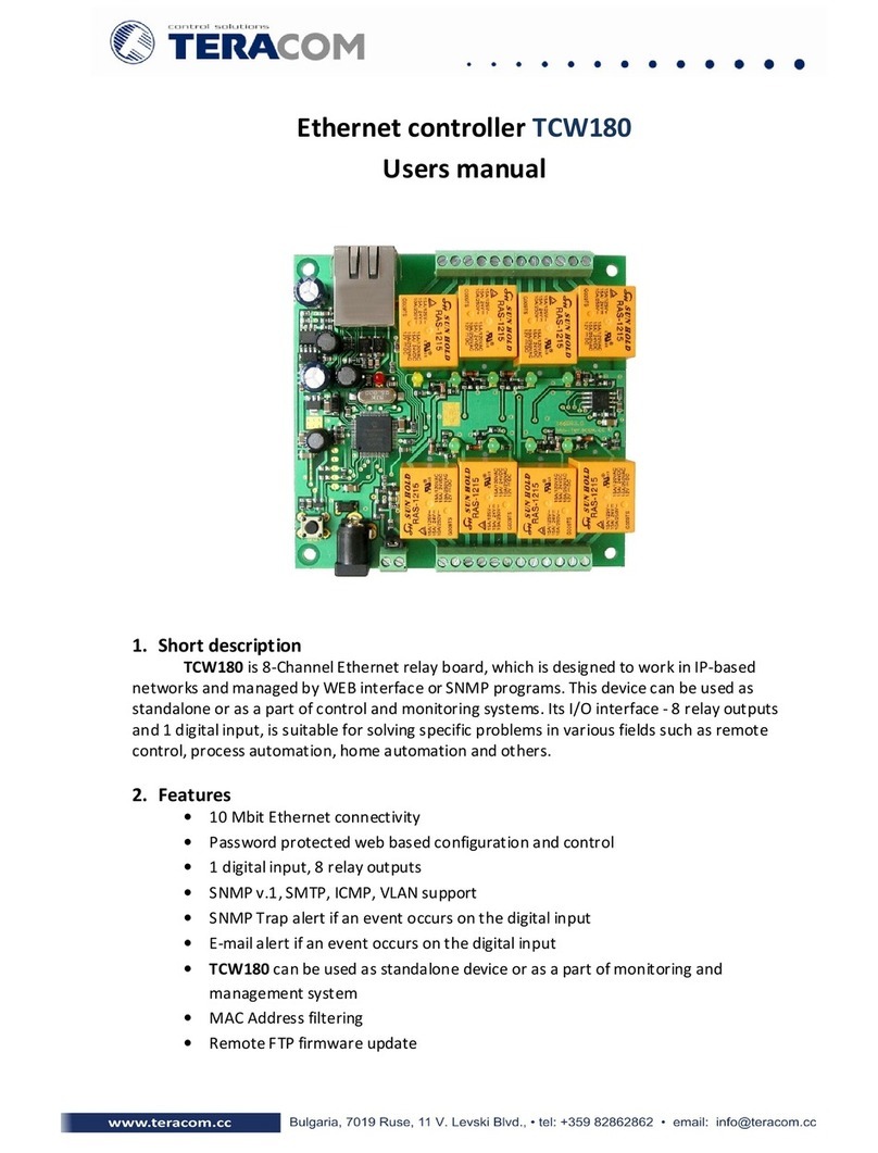 Teracom TCW180 user manual