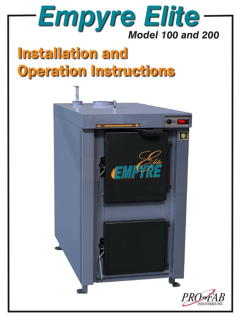 Pro-Fab Industries 100 Installation and operation instructions