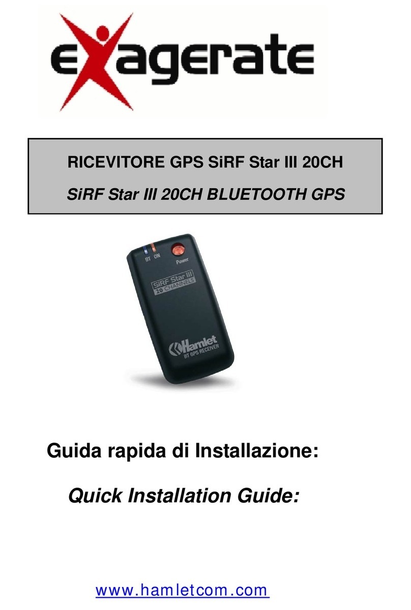 Hamlet SiRF Star III Quick installation guide