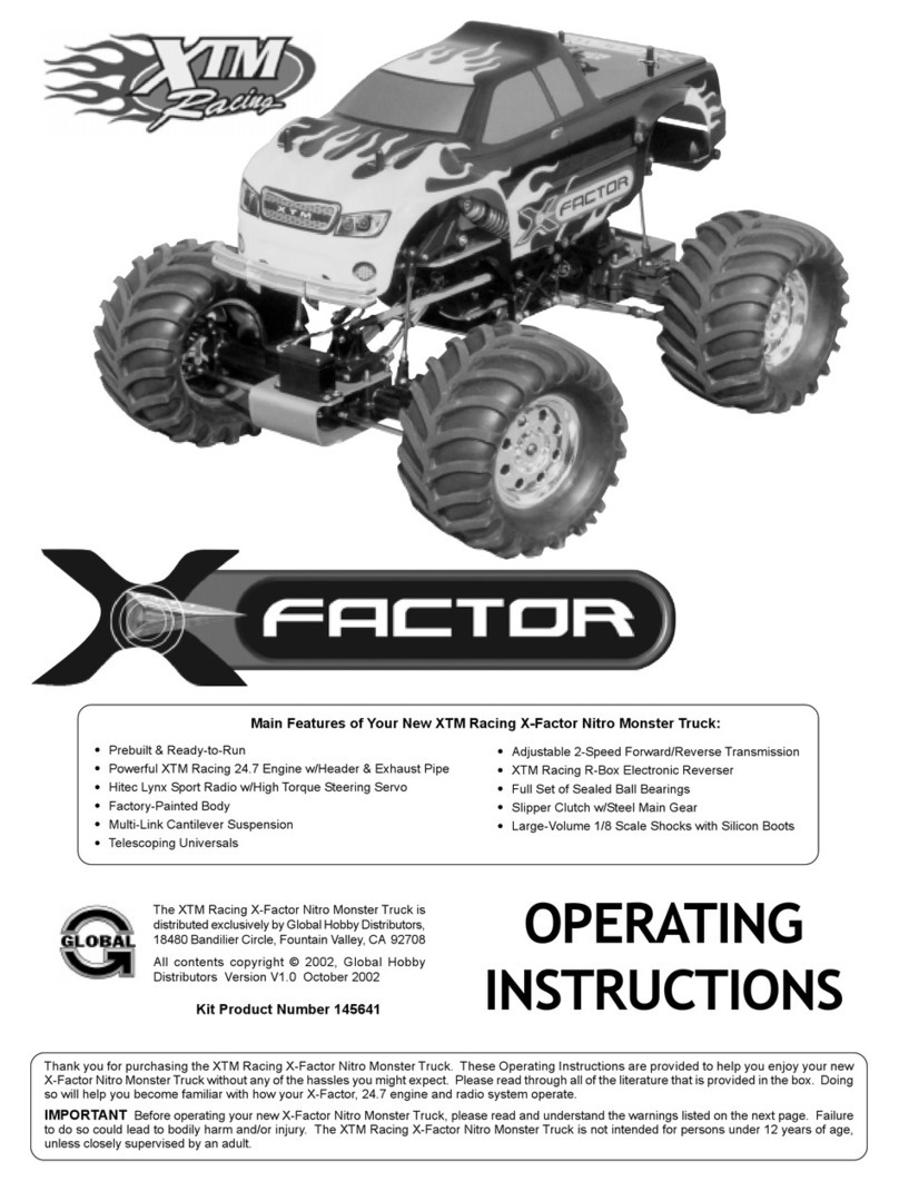 XTM Racing X-Factor Nitro Monster Truck User manual