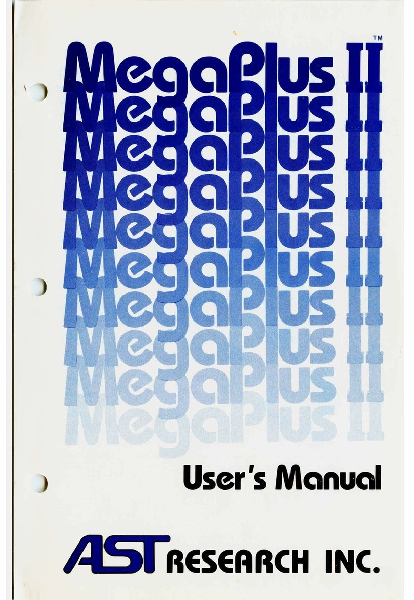 AST RESEARCH MegaPlus II User manual