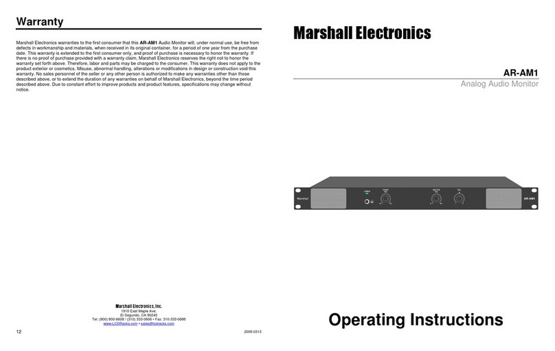 Marshall Electronics AR-AM1 operating instructions