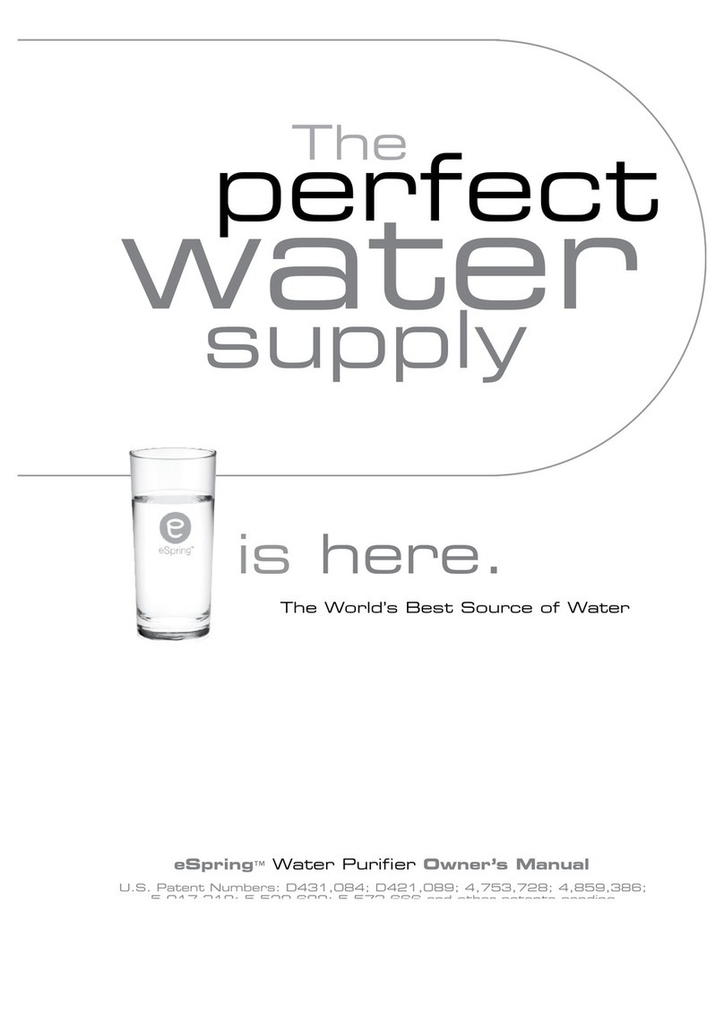 eSpring Water Purifier owner's manual