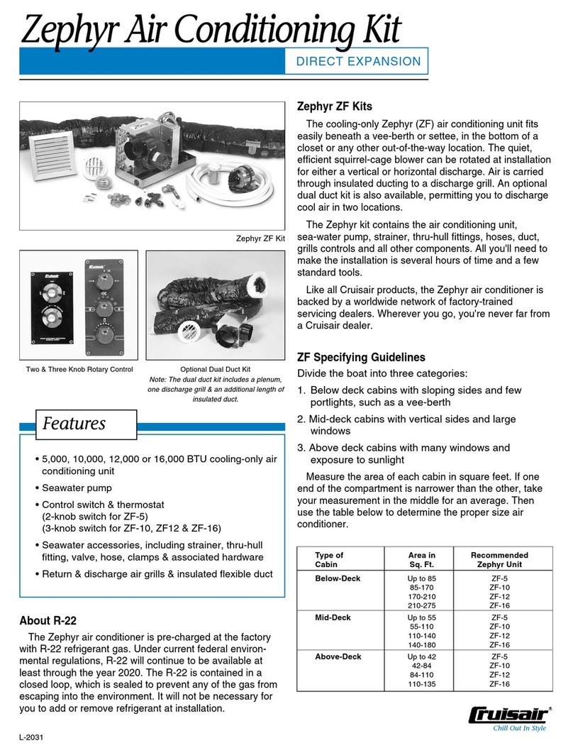Cruisair ZF5 Installation guide