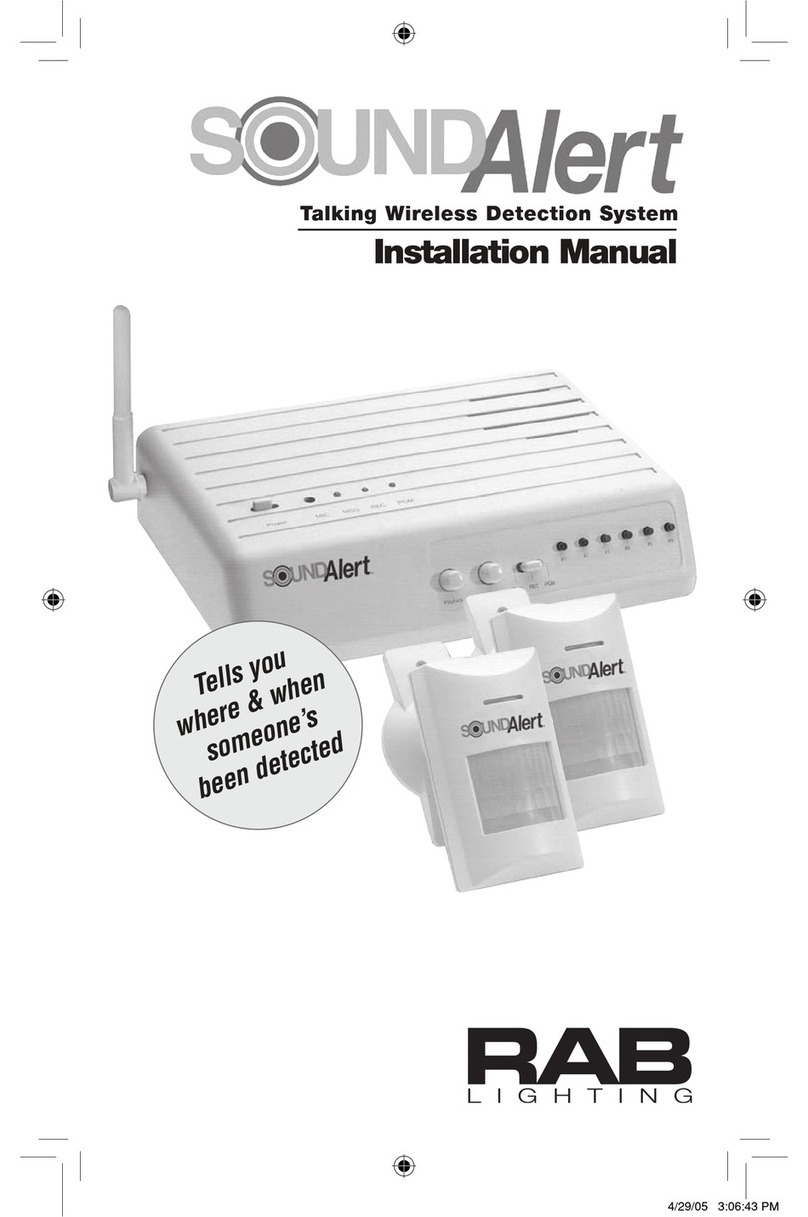 RAB Lighting Sound Alert installation manual
