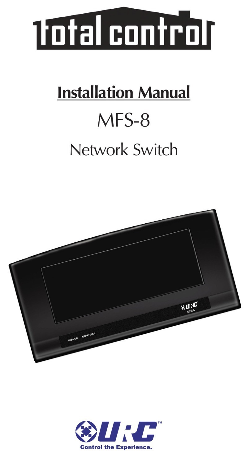URC Total Control MFS-8 installation manual