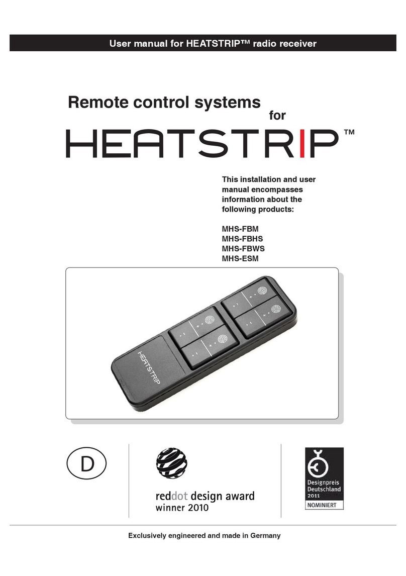 HEATSTRIP MHS-FBM user manual