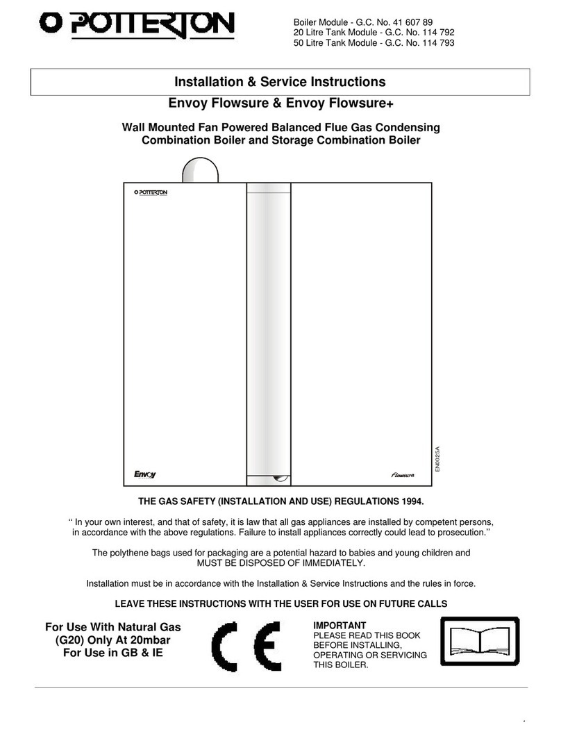 Potterton Envoy Flowsure Installation & service instructions