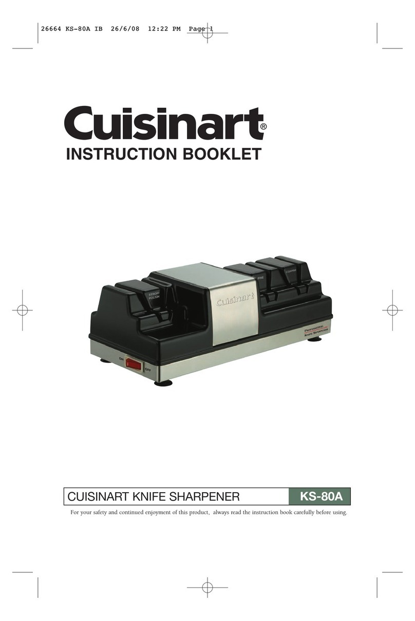 Cuisinart KS-80A Instruction booklet Cuisinart KS-80A Instruction booklet