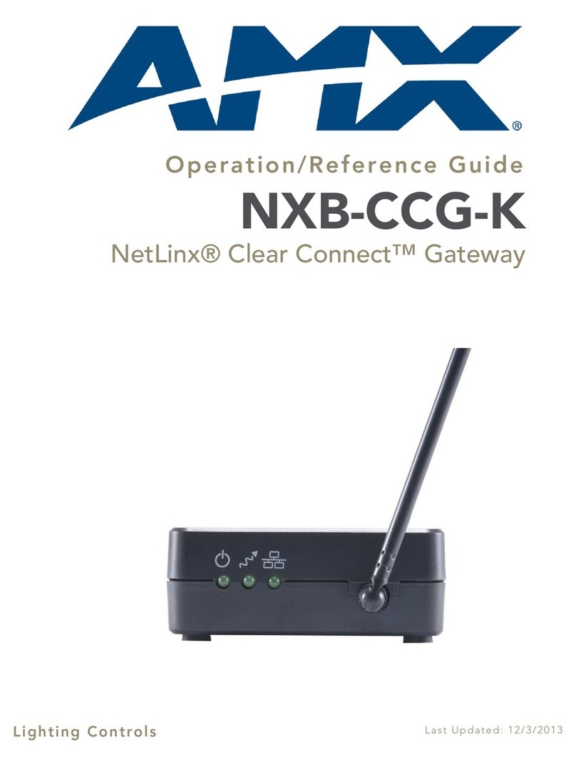 AMX NXB-CCG-K Parts list manual