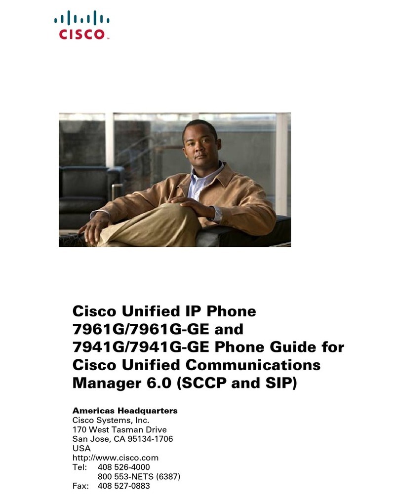Cisco 7961G - IP Phone VoIP User manual