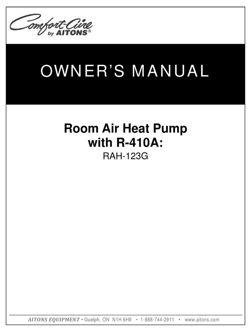 Comfortaire RAH-123G owner's manual