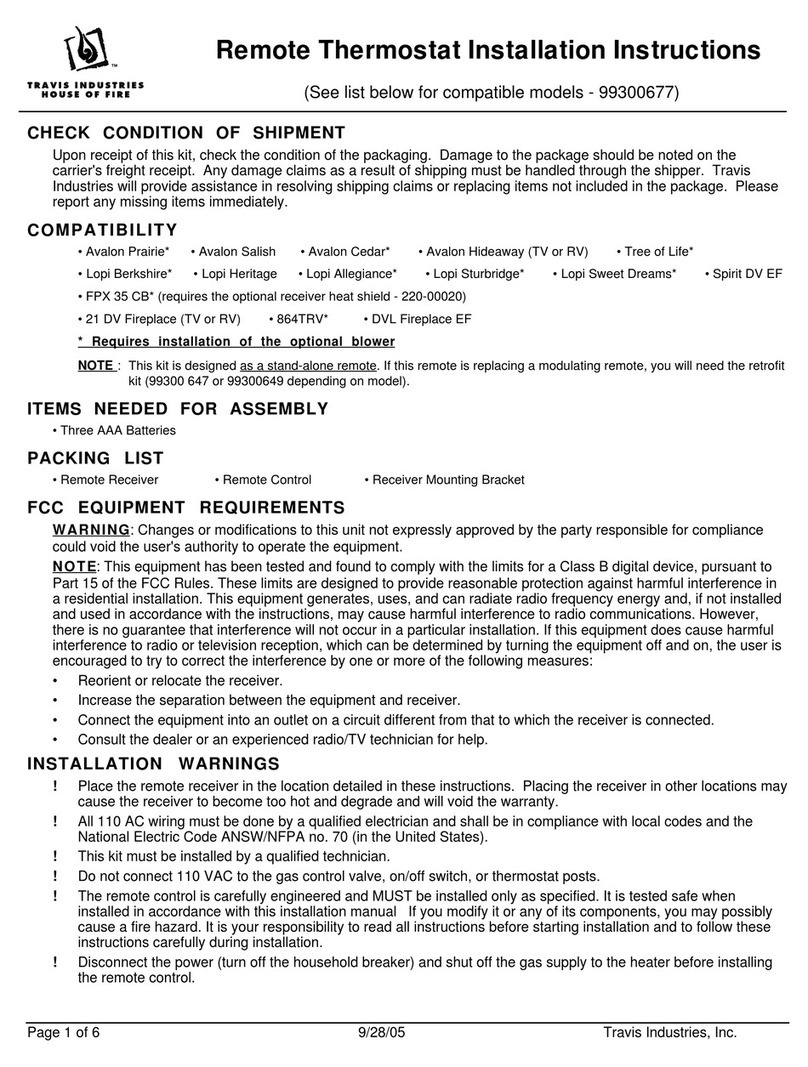 Travis Industries 99300677 installation instructions