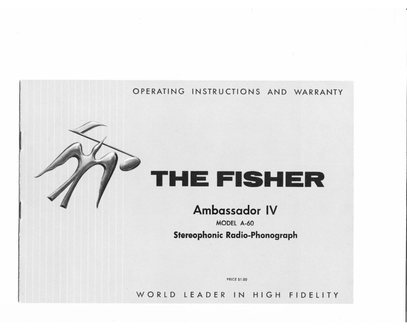 Fisher Ambassador IV User manual